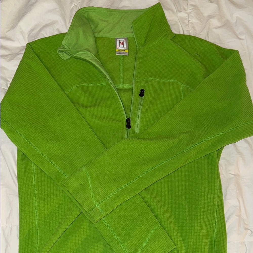 Burton Bright Green Quarter-Zip Top
